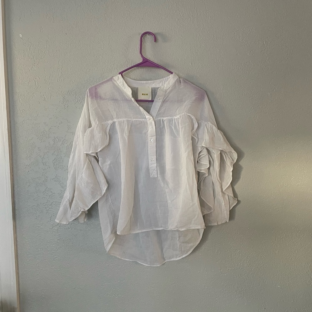 Maeve white blouse